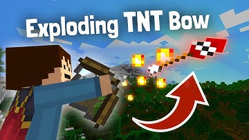 How to make a TNT Bow in Minecraft with Explosive Arrows!