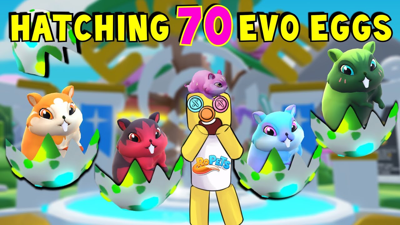 We Hatched 70 Green EVOLVED EGGS in RoPets and THIS Happened 🐱