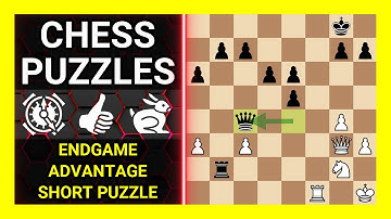 Chess Puzzles to Practice. Themes: Endgame, Advantage, Short puzzle. Learn Chess