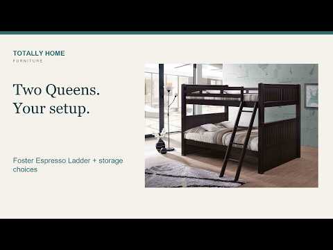 Foster Espresso Queen Bunk Bed video overview