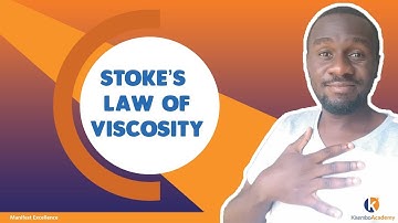 Stokes Law derivation | Stoke