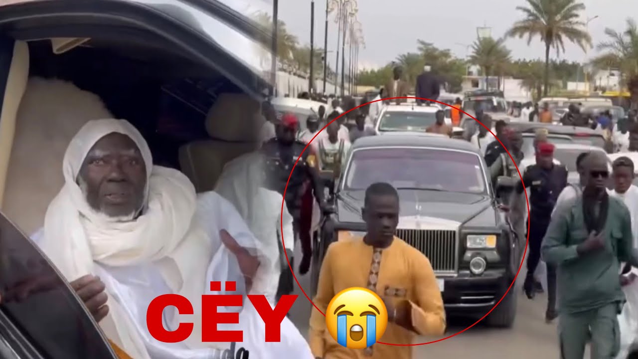 CËY !  Arrivé serigne Mountakha Mbacké à grande mosquée de Touba 