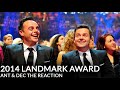 Ant & Dec's NTA Landmark Award - Their Reaction