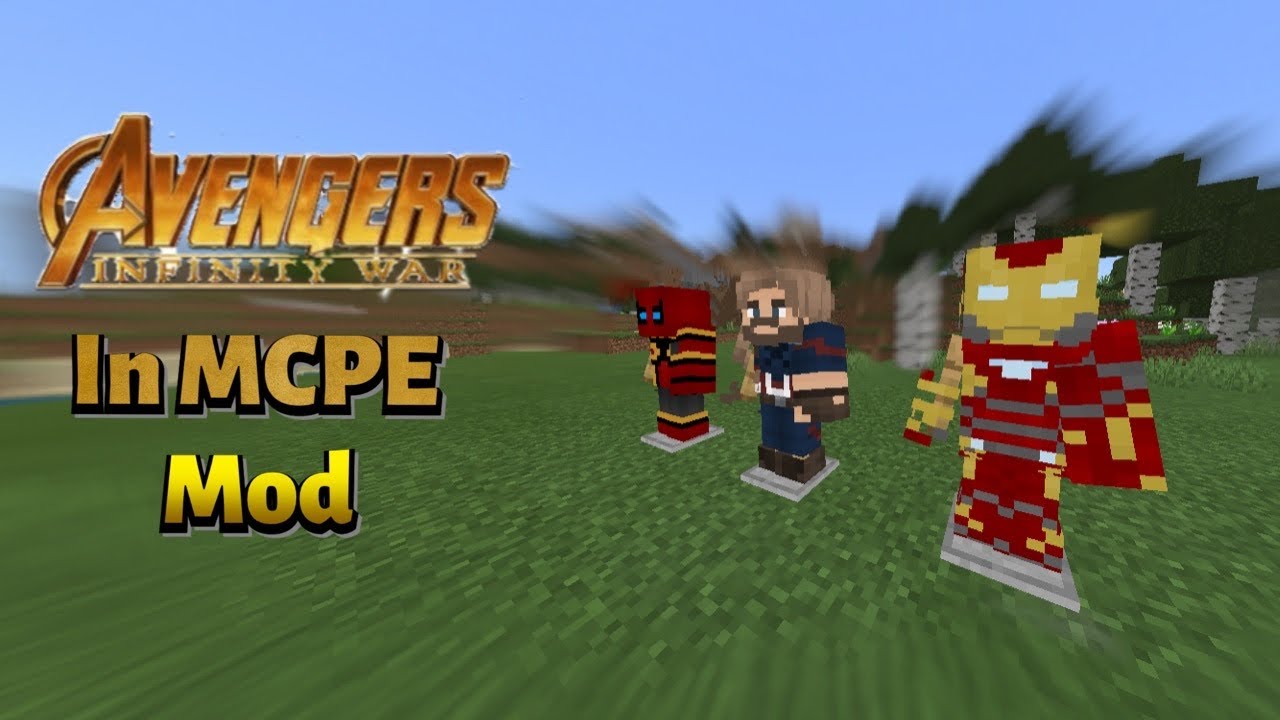MCPE Avengers Infinity War Mod in Pocket Edition Addons YouTube