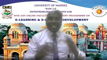 E Learning and E Content Development, Day 3 - 09.03.2022 - Dr. A. Vimal Jerald