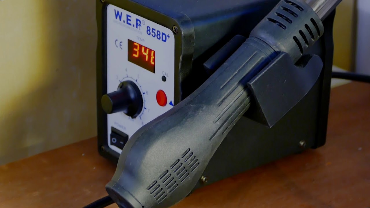 Hot air SMD MEMORY CHIP removal YouTube