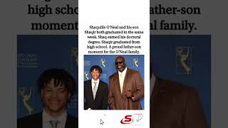 Shaq never stops leveling up. Great role model for his son. #shorts #viralnews #foryou #fyp