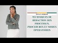 Replay webinaire  technique rdaction des processus des procdures et des modes opratoires