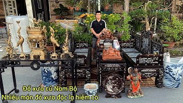 Mùng 5 Tết 2025 Báo giá Bộ trường kỷ tam sơn xưa, bộ lư đồng, đồ xưa cũ, đồ gốm sứ