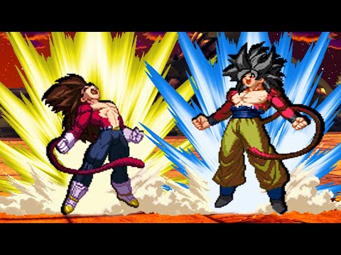 VEGETA SSJ4 Vs GOKU SSJ4 Highest Level Amazing EPIC BEST Fight