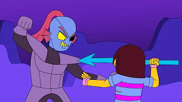 Frisk vs Undyne - Neutral Route (Undertale Animation)