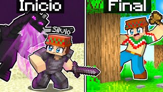 ¡PASO Minecraft PERO al REVÉS! 😲🔁💥 SILVIOGAMER MINECRAFT PERO