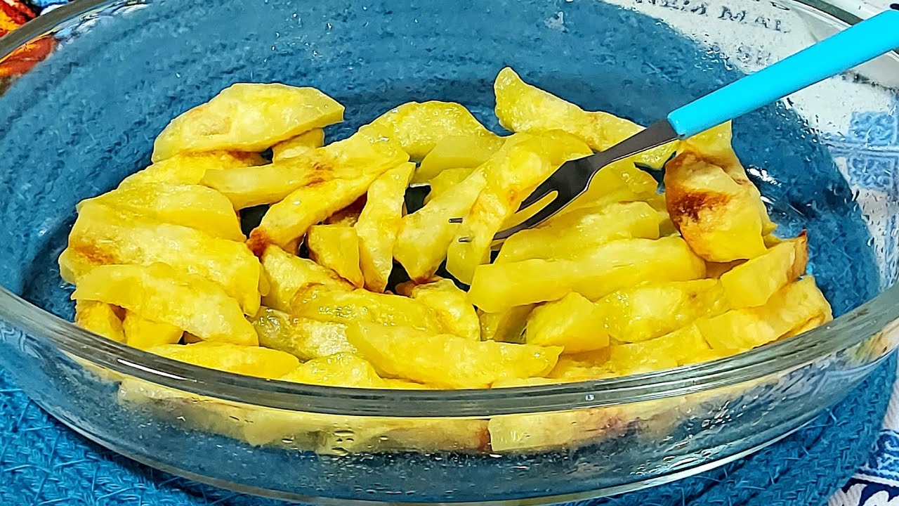 🍟PATATAS AL MICROONDAS🔌CON MUY POCO ACEITE Y MENOS CALORÍAS ✅// BEATRIZ COCINA