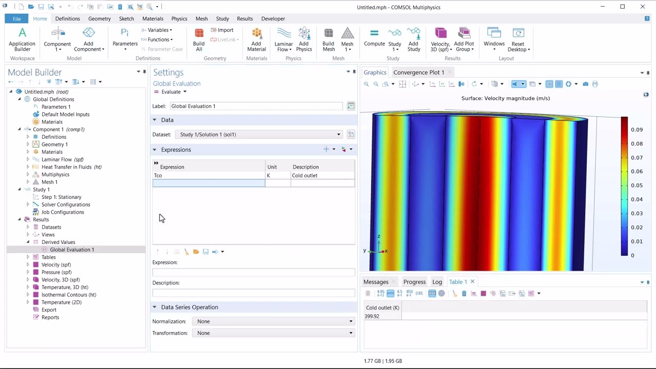 COMSOL: Heat Exchanger Modelling