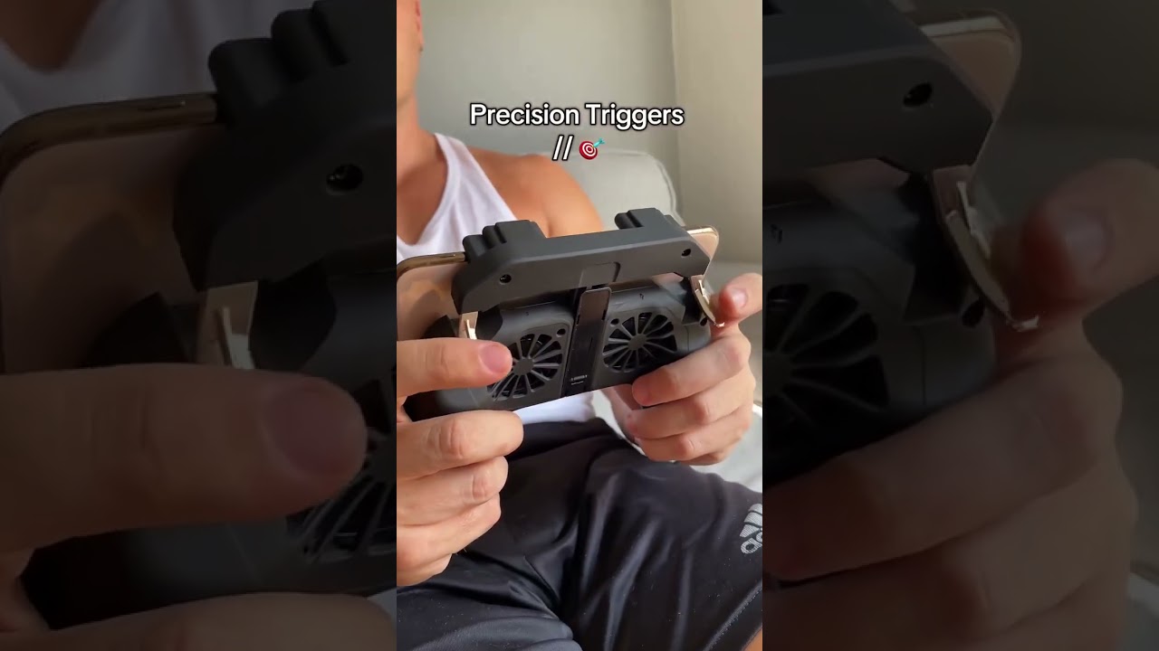 Mobile Gaming Pad With Cooling Fan and Sensitive Triggers Play COD