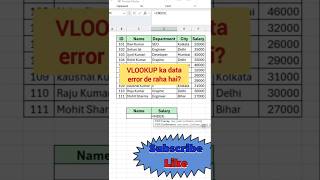 VLOOKUP Ka Baap hai: INDEX MATCH FUNCTION Seekho! 🔥 #shorts #exceltricks #indexmatch #vlookup