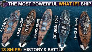 What If? Battleship Competition: Lion, H-42, H-44, Alsace, 1047 & More - PART 3 | Sea Power screenshot 1