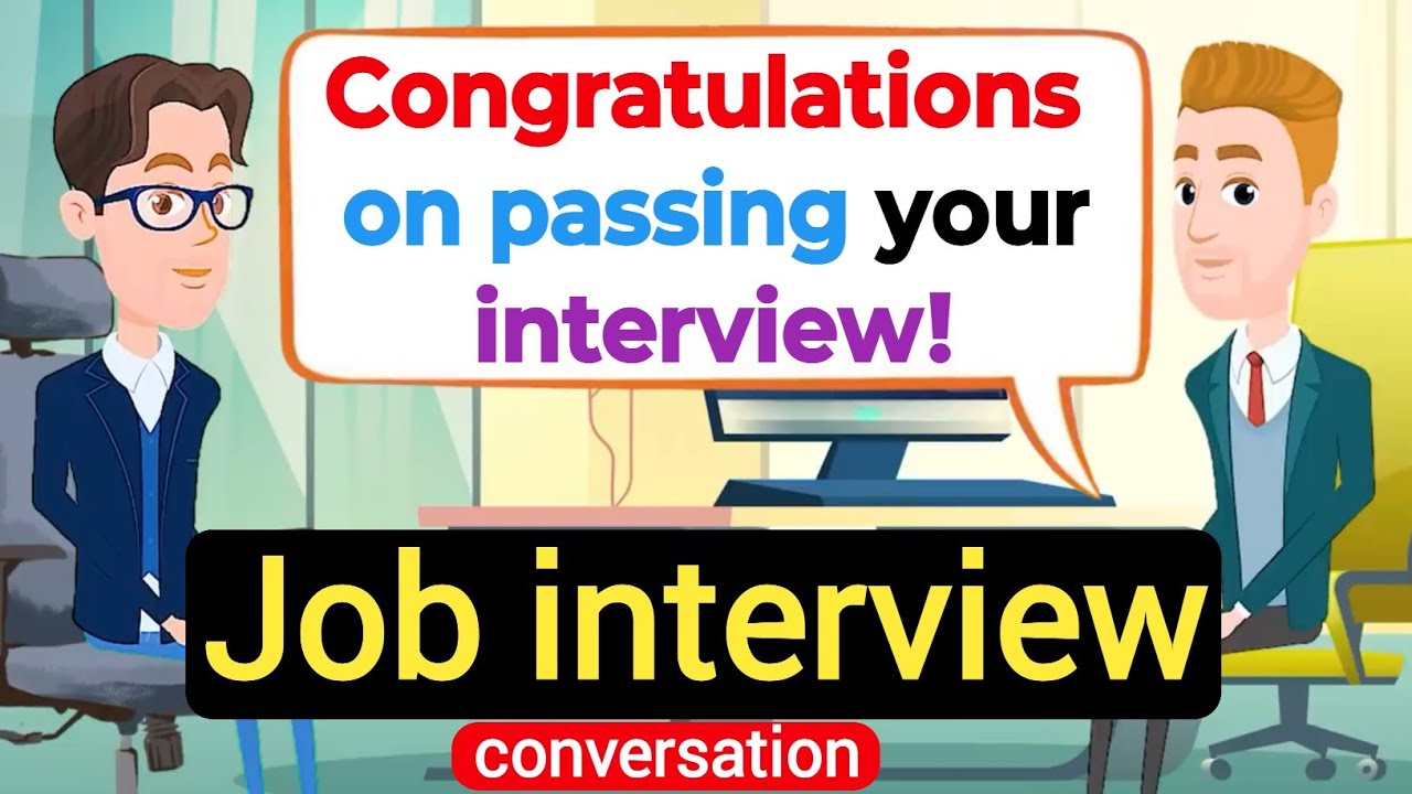 Job interview in English (Practice English Conversation) Improve ...
