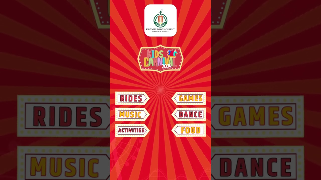 The ultimate Kids’ Carnival is just 3 days away at Fravashi Town Academy! Grab your tickets now