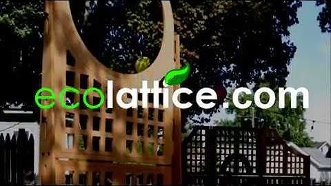 Ecolattice.com modular lattice and decorative privacy screen trellis