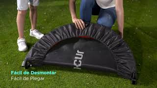 Toncur Foldable fitness trampoline 101 cm, children adult trampoline, maximum weight 150 kg.