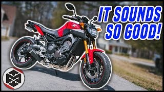 Yamaha MT-09 LeoVince Full Exhaust System Install & Sound Test!