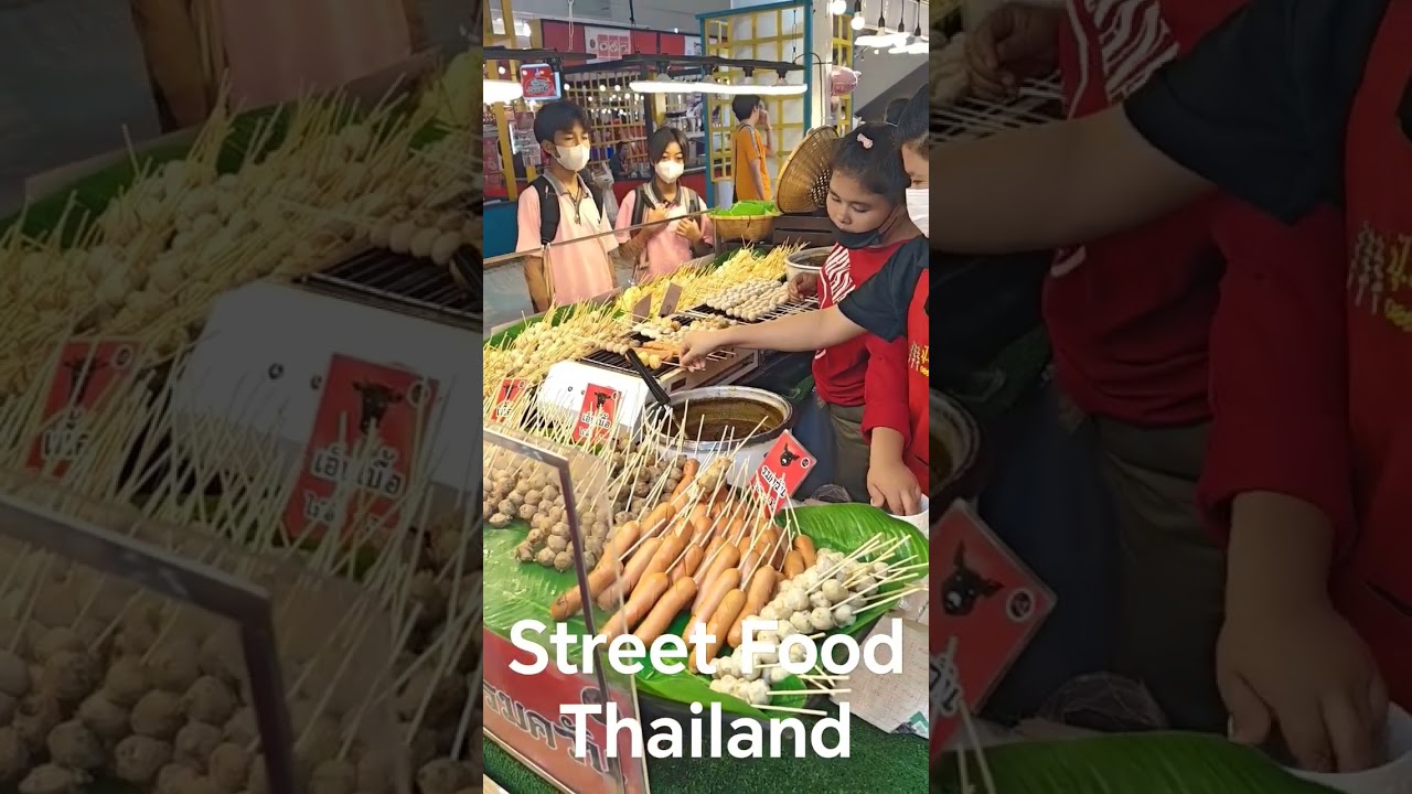 Pork Balls Grill : Thaifood : Street Food Thailand 