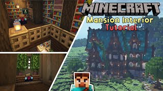 Minecraft Tutorial  Mansion Interior!!