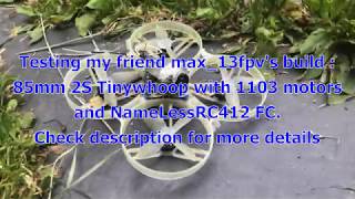 Trying Namelessrc412 Fc On 1103 Brushless 85Mm Tinywhoop 2S