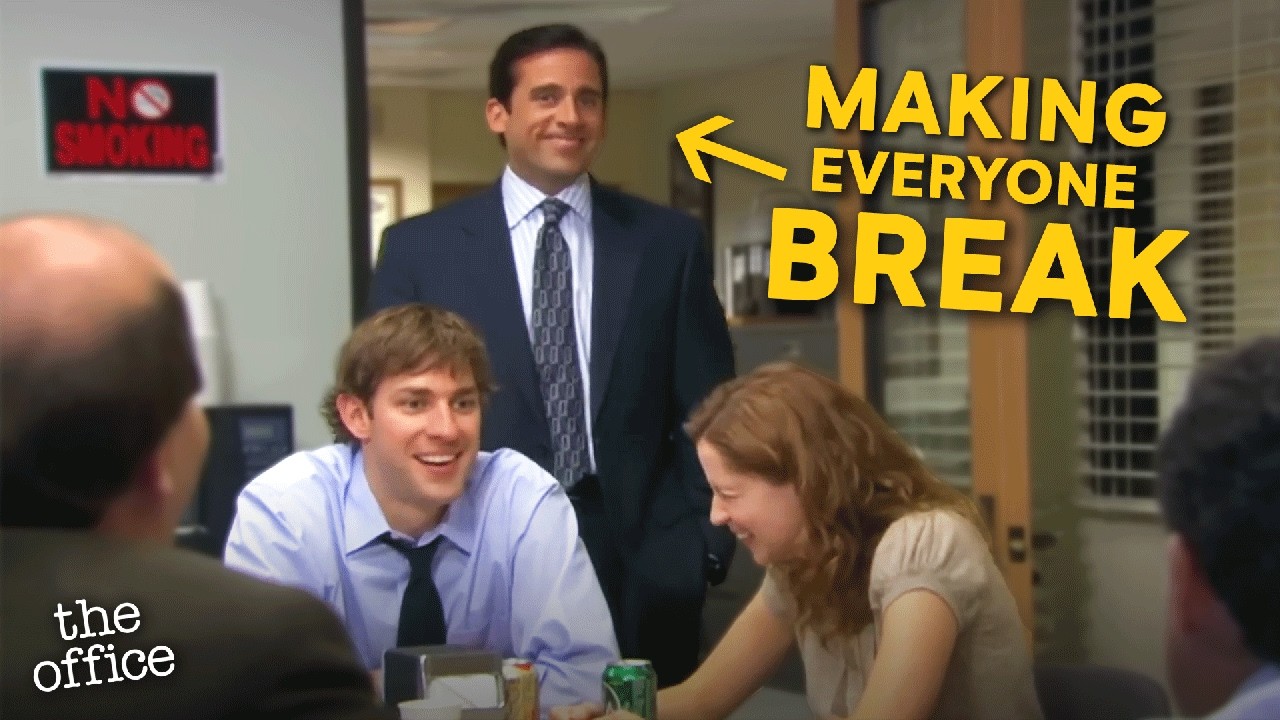 Hilarious Steve Carell BLOOPERS VS Actual Scene - The Office US - YouTube