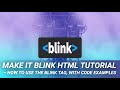 Make It Blink HTML Tutorial – How to Use the Blink Tag, with Code Examples