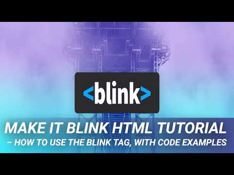 Make It Blink HTML Tutorial – How to Use the Blink Tag, with Code Examples