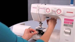 Уроки шитья Janome - заправка верхней и нижней нити Уроки шитья Janome - заправка верхней и нижней нити