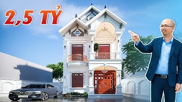 Mẫu Biệt Thự 2 Tầng Mái Thái Tân Cổ Điển Đẹp Trị Giá 2.5 Tỷ Tại TP Thủ Dầu Một, Bình Dương