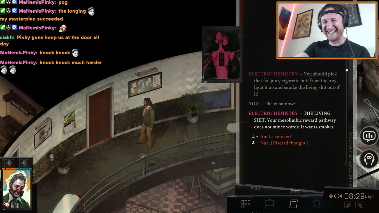 disco elysium how to use cigarettes Reaction To First Electrochemistry Interaction (Disco Elysium)