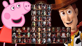 Mortal Kombat 9 - PEPPA PIG & WOODY TOY STORY - Expert Tag Ladder - Gameplay @(1080p) - 60ᶠᵖˢ ✔