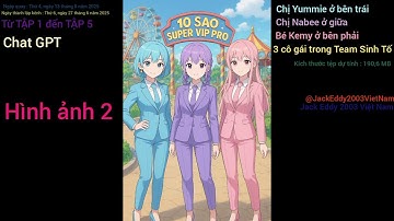 Chat GPT tạo hình ảnh về 3 cô gái trong Team Sinh Tố (DEMO) - Từ TẬP 1 đến TẬP 5