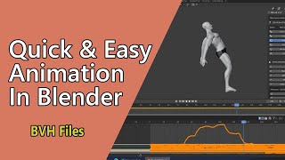 Quick Animation with  BVH Files | Fastest way to Animate 3D Character in Blender | Being Animator