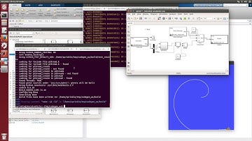ROS spiral with generated Simulink code