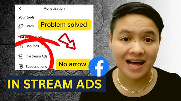 In Stream ADS no Arrow Problem solved/ Facebook monetization