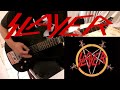 Slayer - Raining Blood guitar cover by immortality 2020