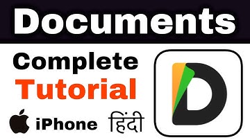 iPhone Documents App Complete Hindi Tutorial | How to use iPhone documents app?