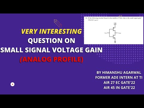 Very Interesting Interview Question on small signal gain || Prep for Interview