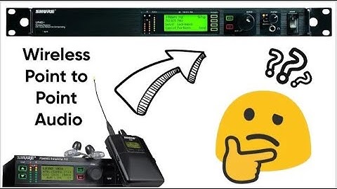 Make your Speakers Wireless! A Wireless Point to Point Audio System with Shure PSM900 & Shure UHF-R