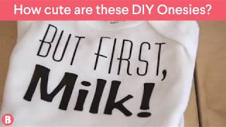 How Cute Are These DIY Onesies?
