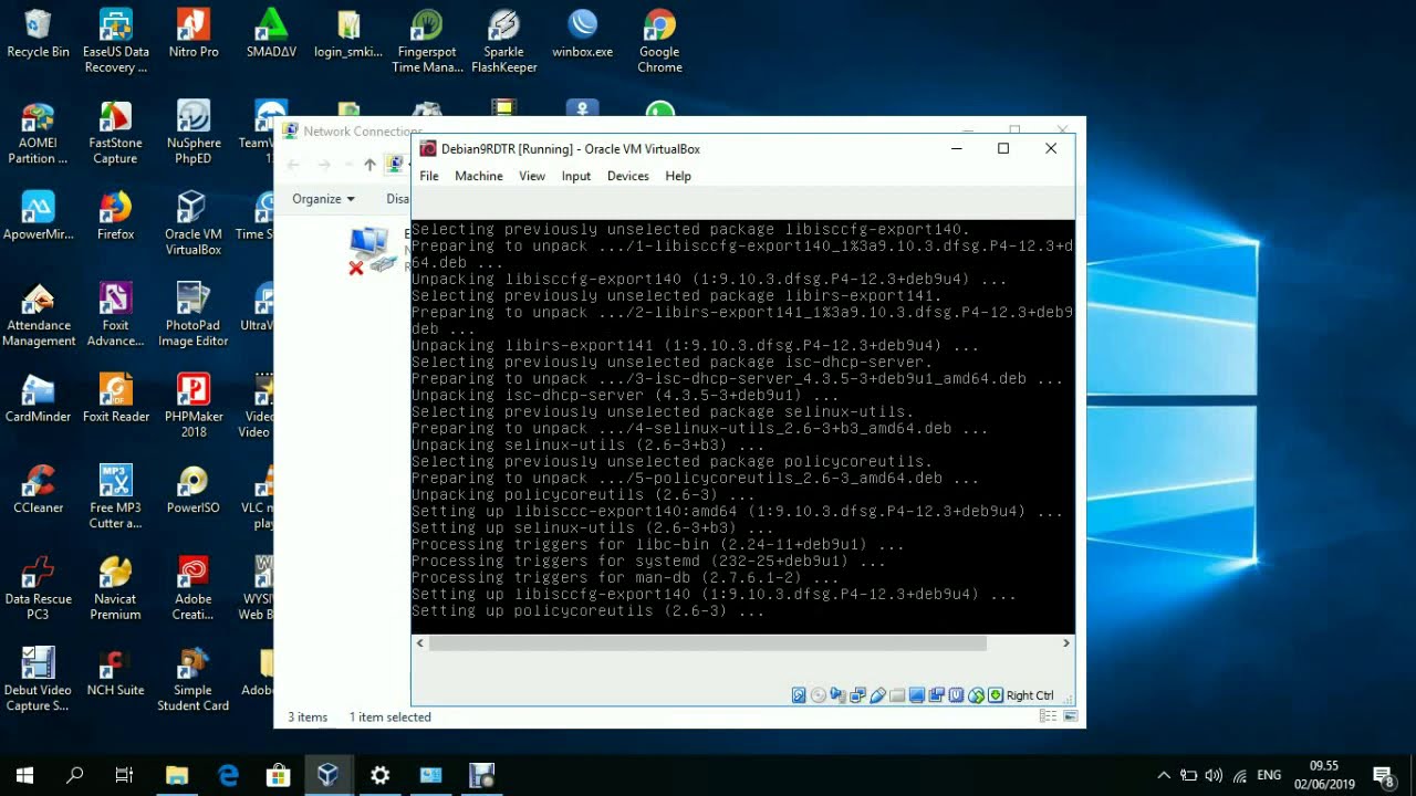 CARA SETTING DHCP SERVER DEBIAN 9 STRETCH YouTube