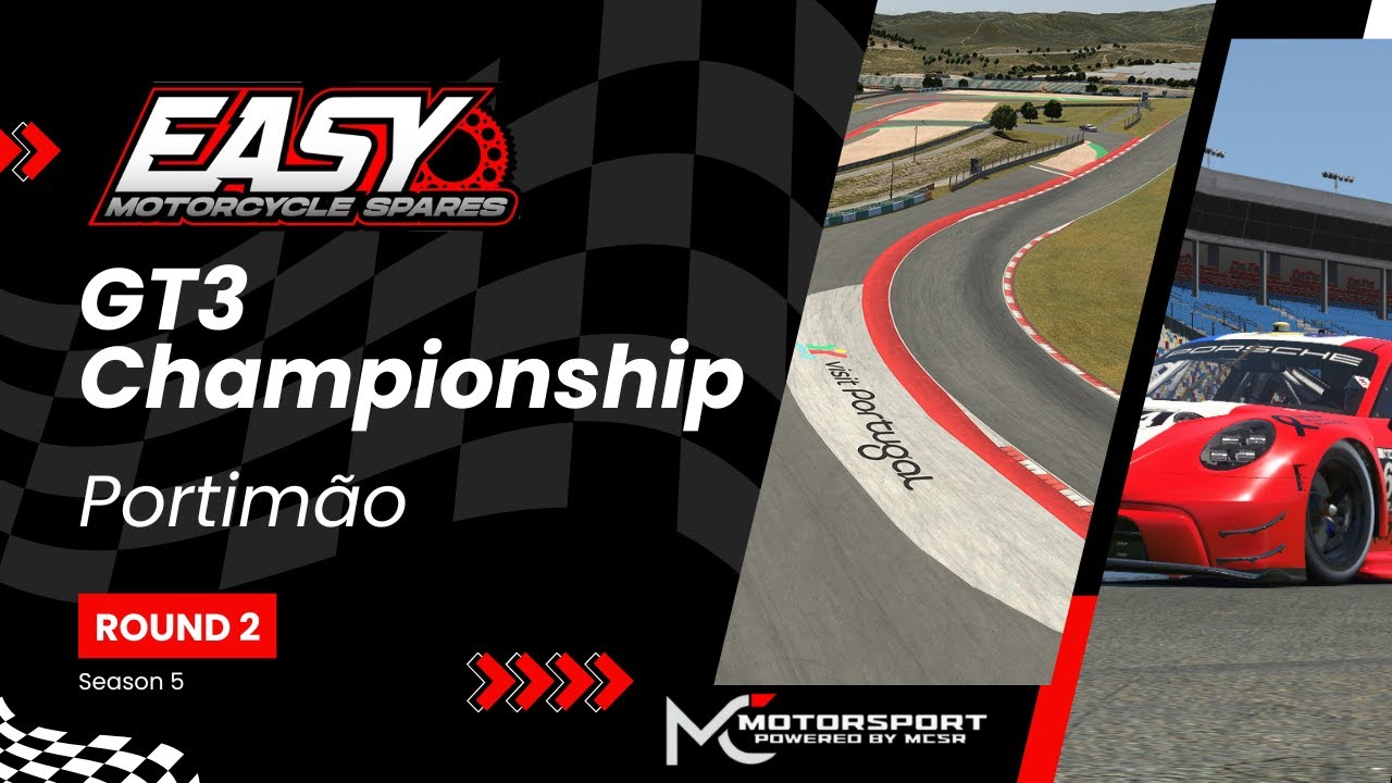 MC Motorsport | Easy Motorcycle Spares GT3 Championship Season 5 | Round 2 @ Portimão | iRacing