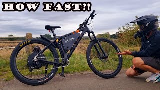 TOP SPEED TEST! 60v 3500w DIY E-BIKE