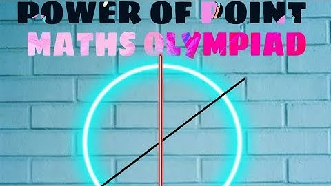 Power of point || Geometry|| Math olympiad Prmo Rmo and Inmo