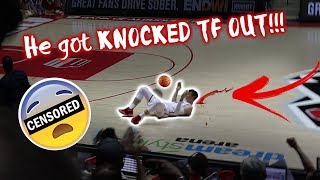 He Got Knocked Out!!! San Diego State Aztecs Vs New Mexico Lobos Basketball